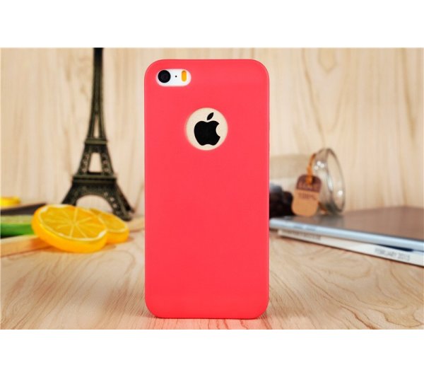 Kryt Soft iPhone 5/5S/SE - červený